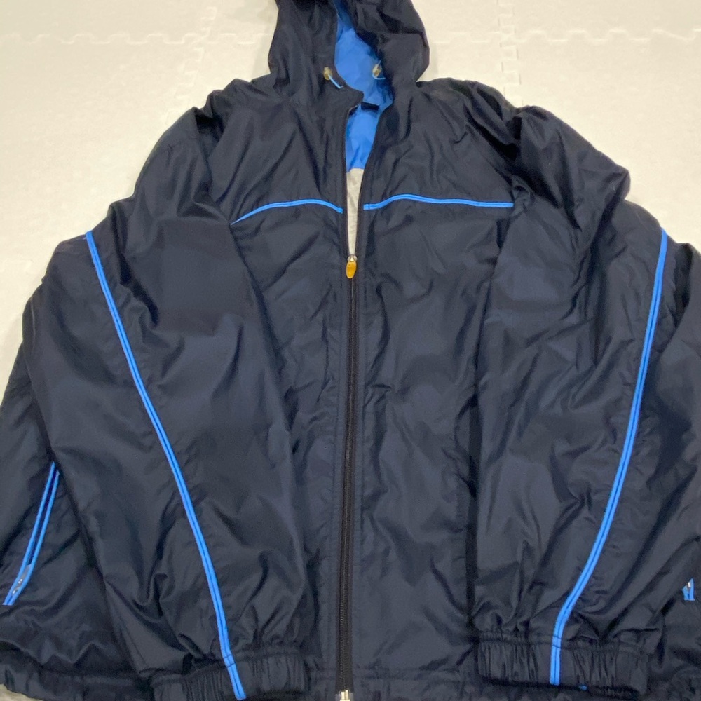 Vintage Foot Locker Navy Blue Hooded Jacket